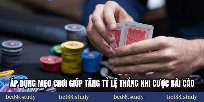 Áp dụng mẹo chơi giúp tăng tỷ lệ thắng khi cược bài cào